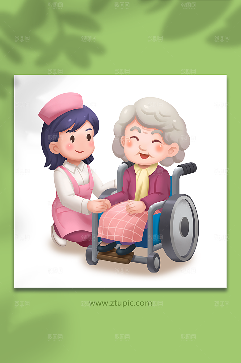养老新农村乡村振兴战略原创插画