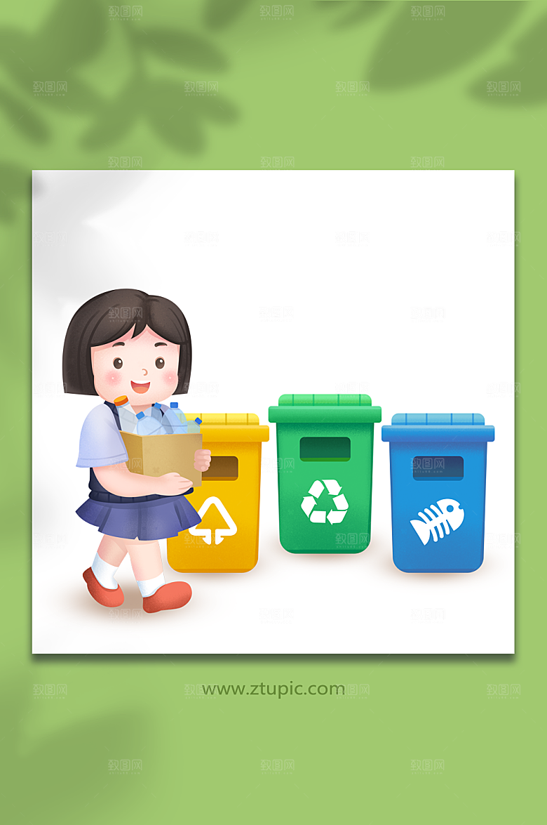 小学生提倡环保垃圾分类
