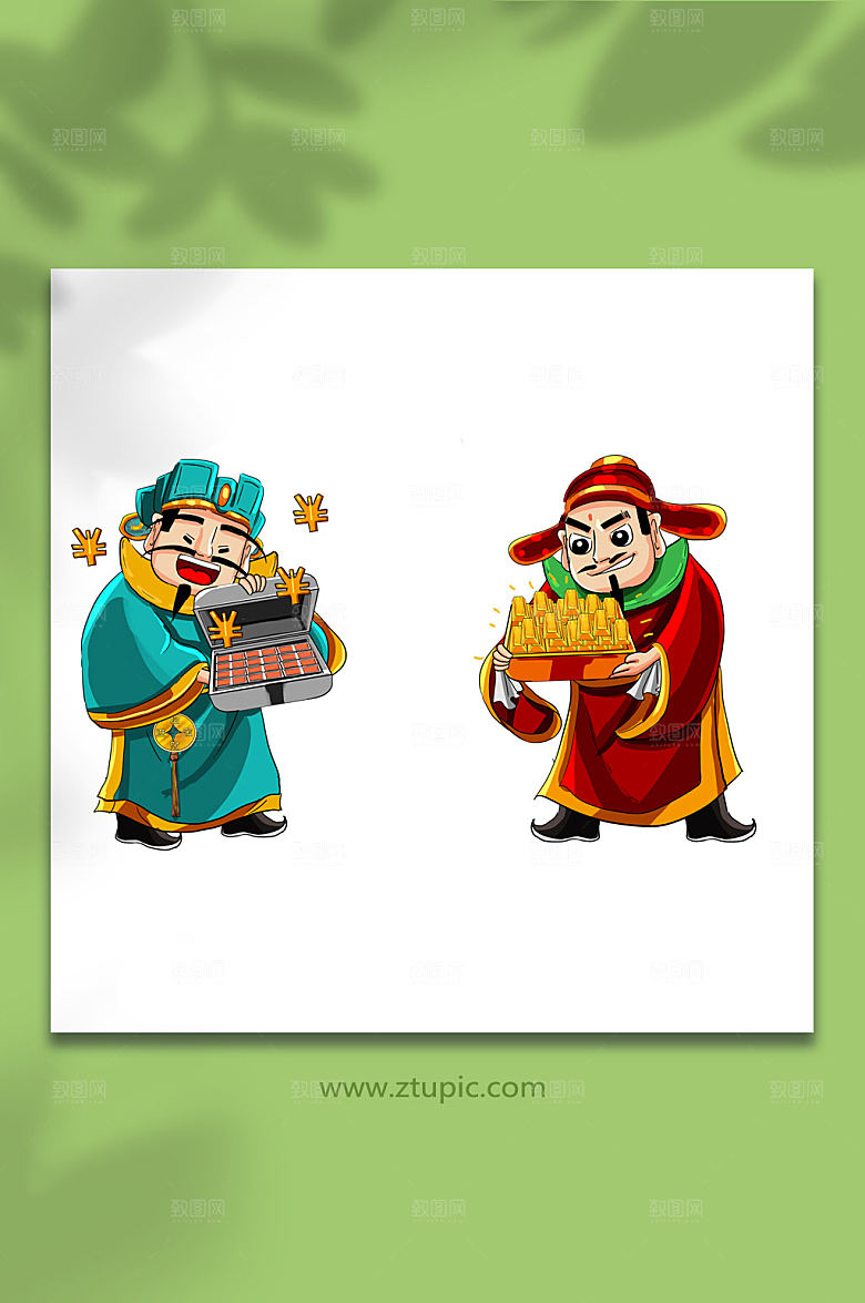 财神爷恭喜发财国潮