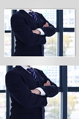 抱胸公司商务人士企业人物摄影图片