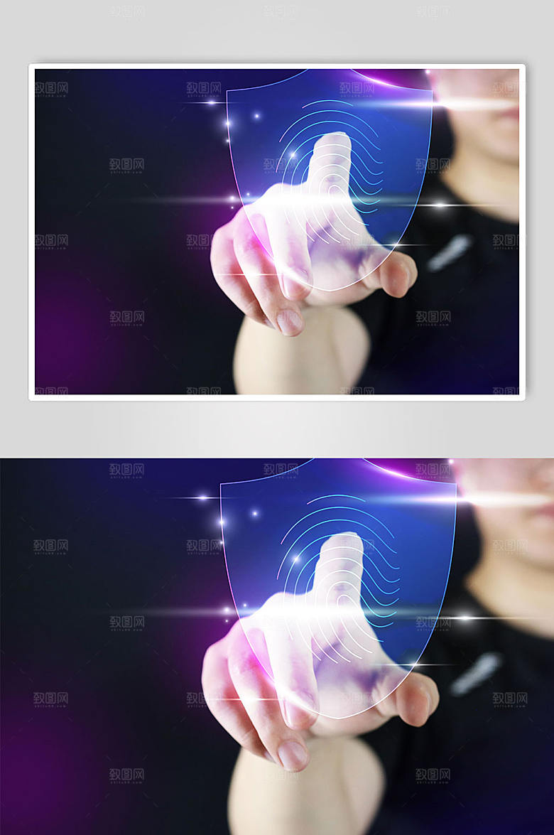 极简反诈解锁企业科技感摄影图设计