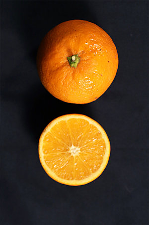 橙子照片水果摄影图设计
