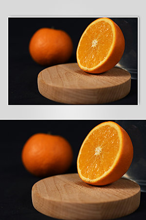 高级橙子照片水果摄影图设计