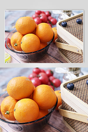 创新橙子水果照片杂志插图图片