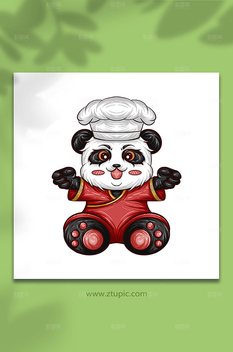 原创众图网插画元素熊猫