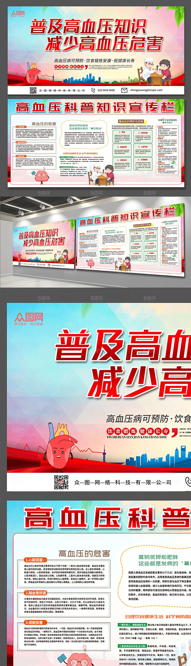 普及高血压世界知识展板设计