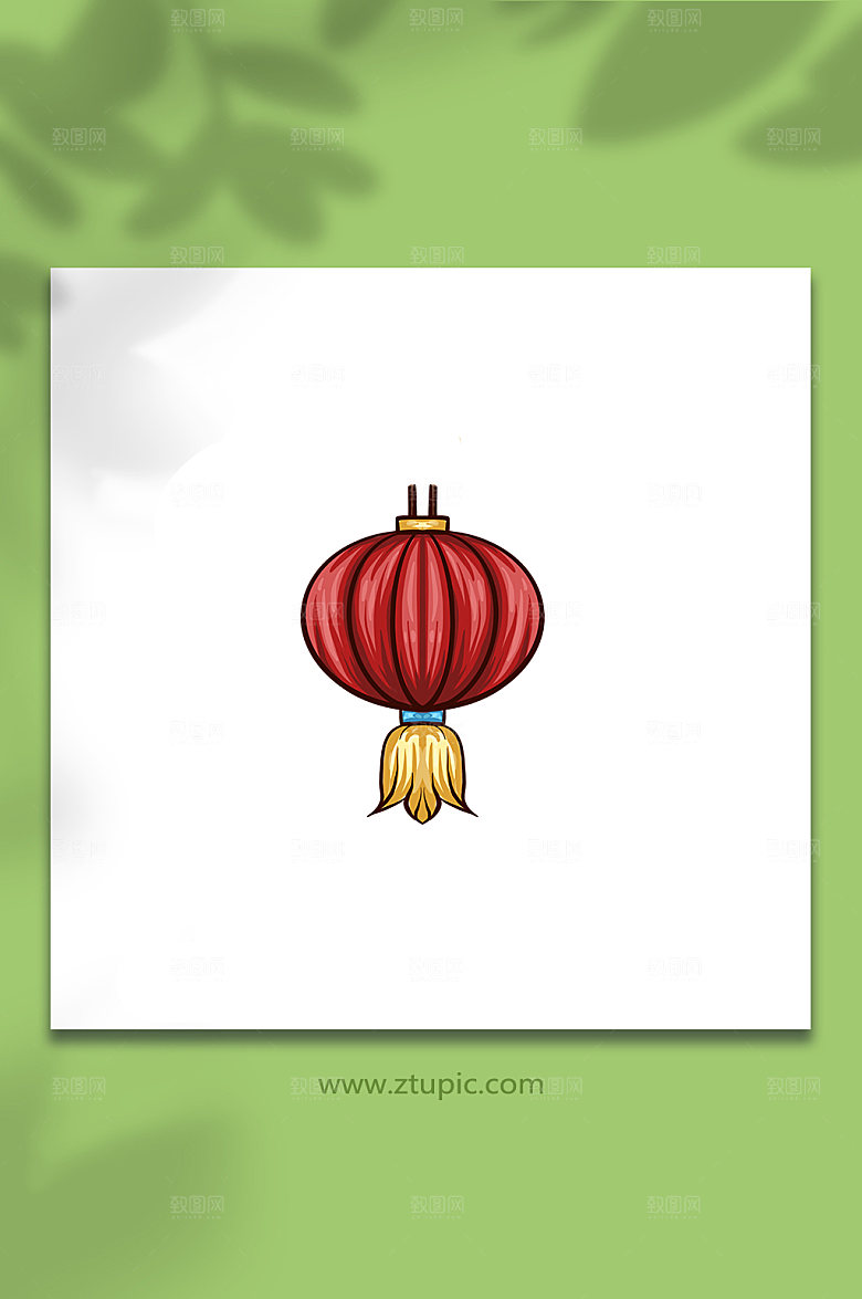 灯笼国潮风节日物品元素PNG