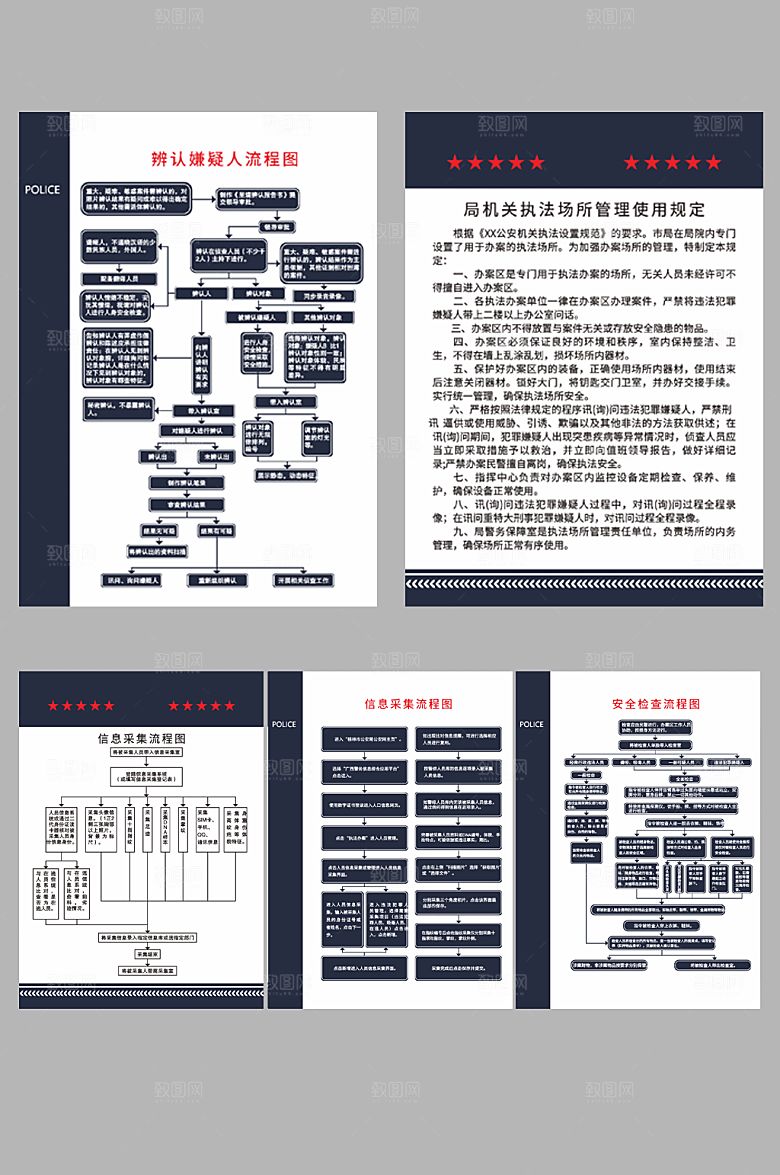 公安局派出所制度牌设计