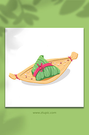 端午节传统节日粽子插画设计