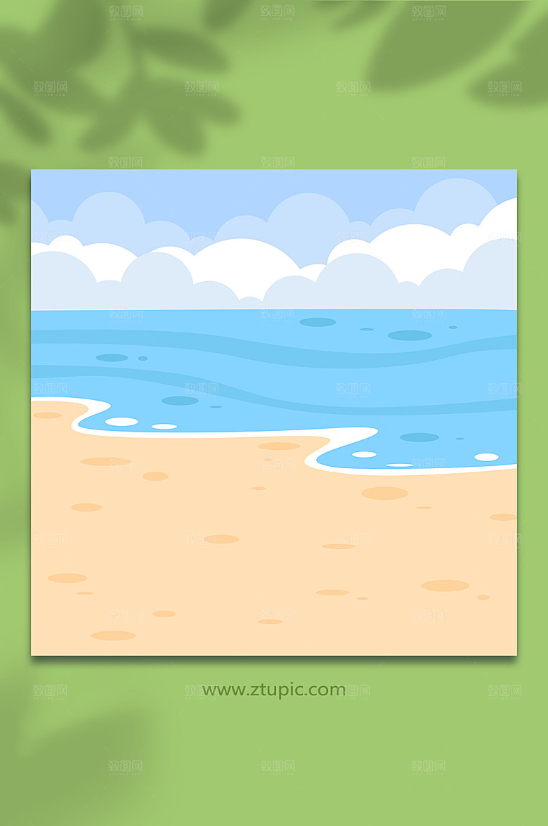 海边背景垃圾分类背景