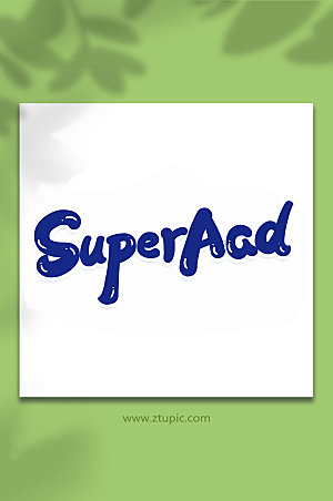 SuperAad父亲节艺术字体