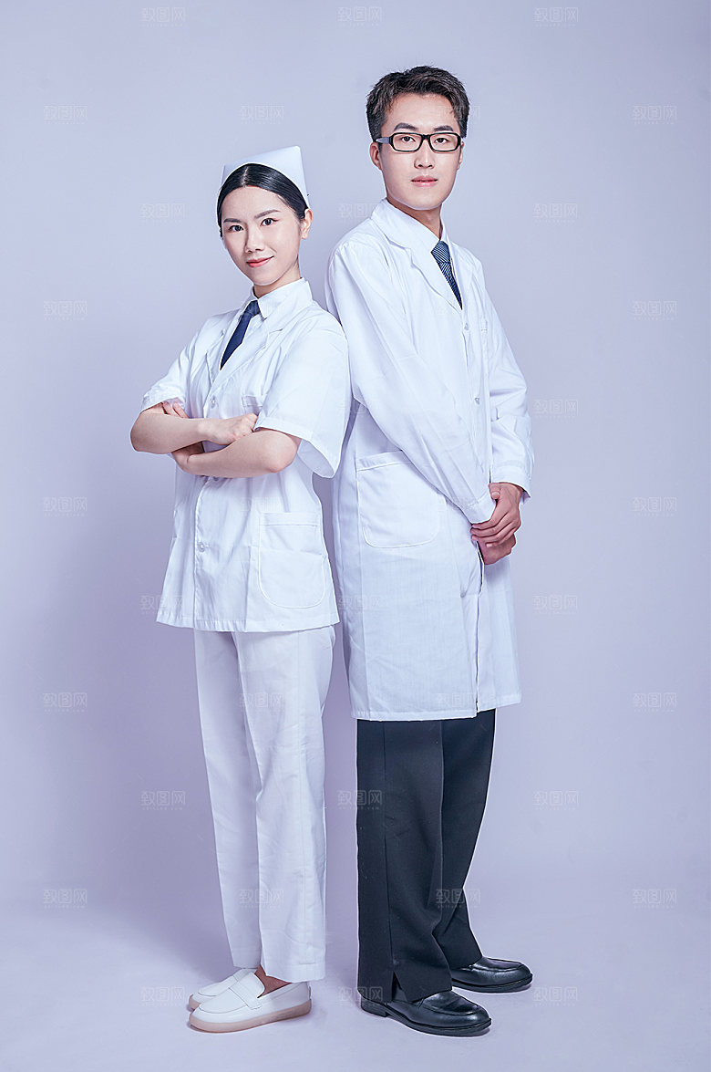 医疗男女人物商业摄影图