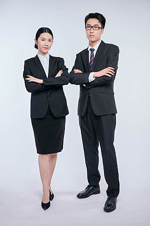 职场男女商务职业人物摄影图