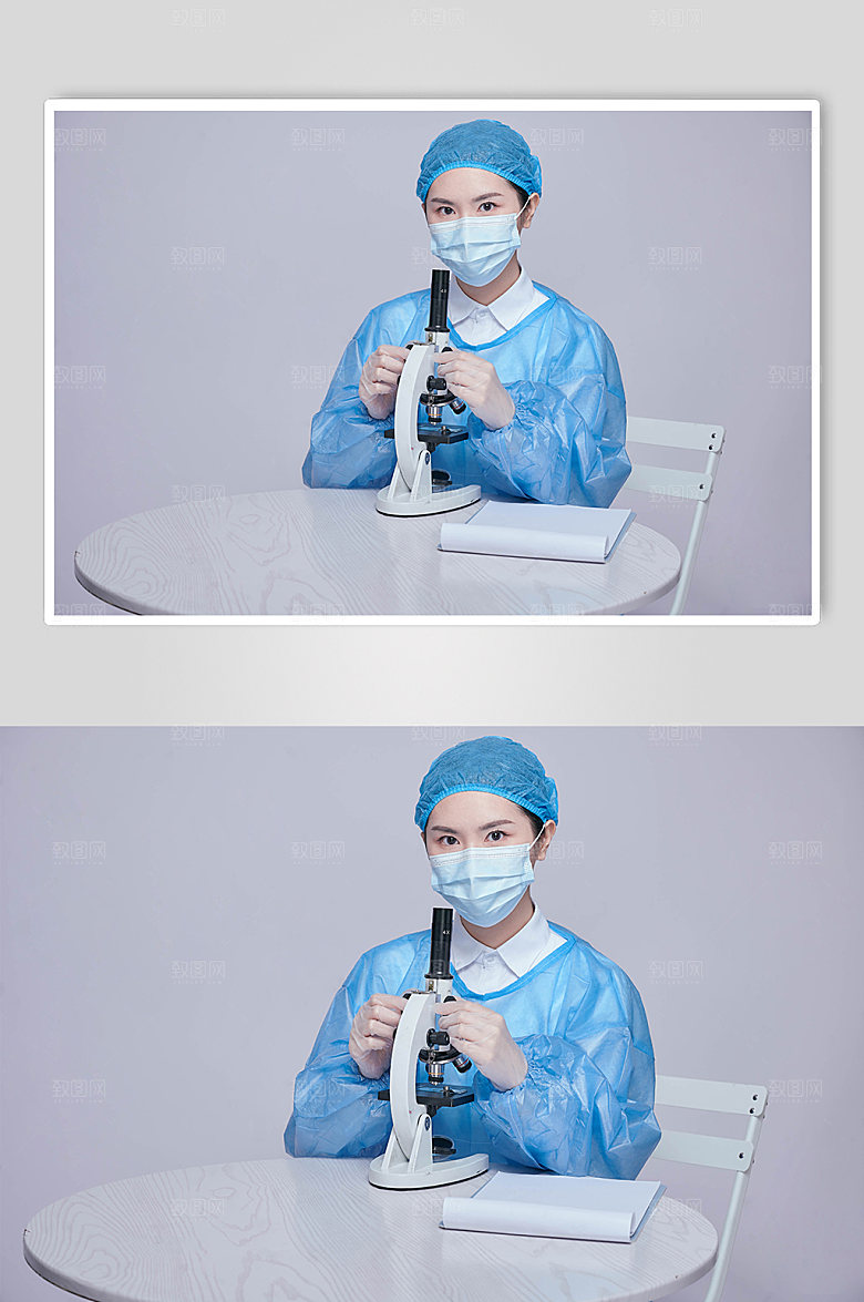 隔离服医生护士摄影图片
