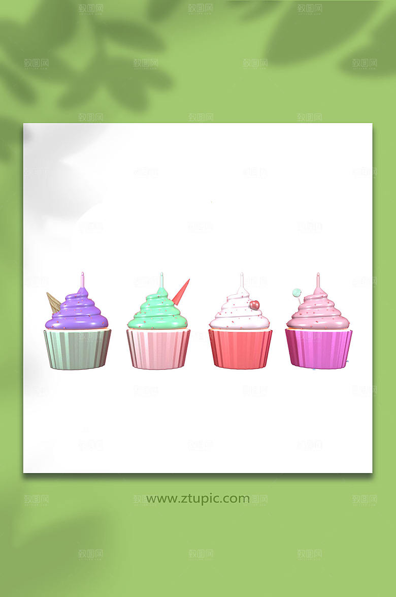 蛋糕甜品美食C4D模型