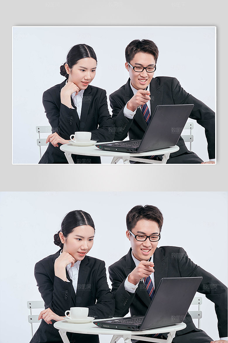 商务人员会谈合作商业摄影图