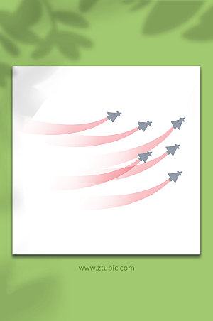 卡通手绘军机飞机滑翔表演元素