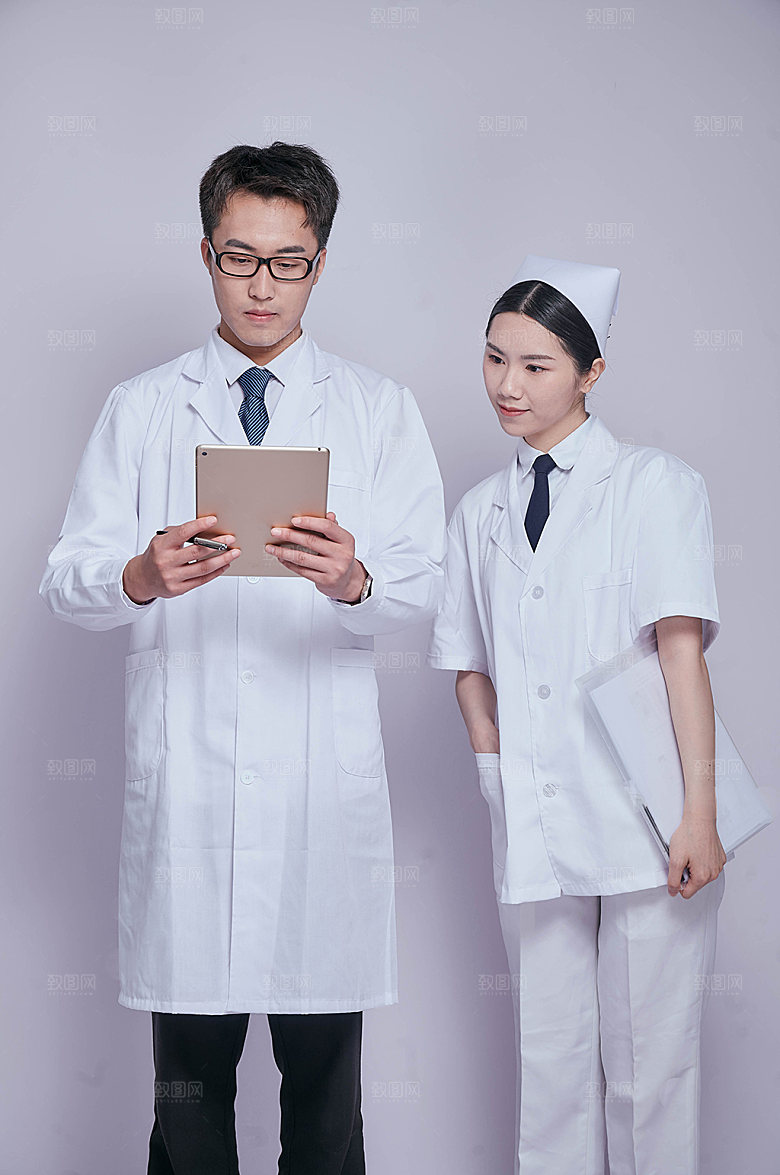医生护士组合男女人物摄影图片
