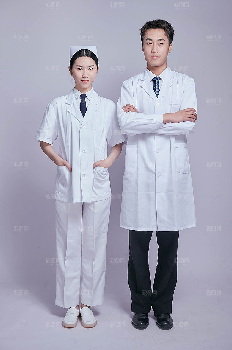 医院医疗白大褂医生人物摄影图