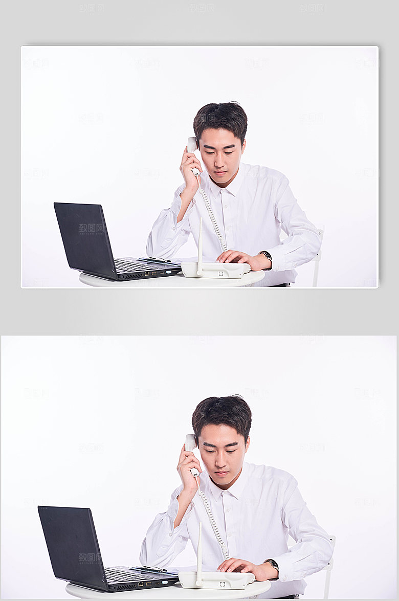 商务销售客服人员摄影图元素