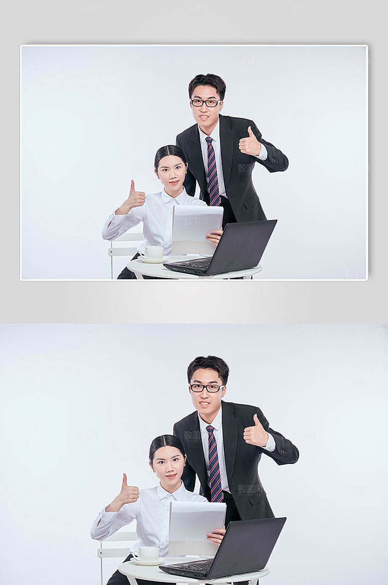 商务人员会谈办公摄影图