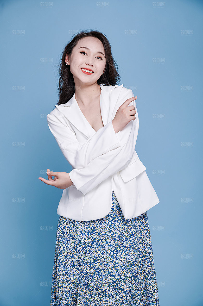 职业女性活泼商业活动摄影图