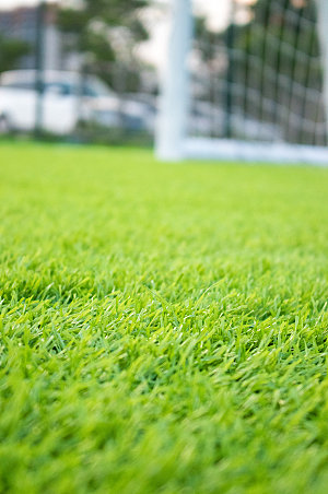 绿色足球场草坪空背景图摄影图