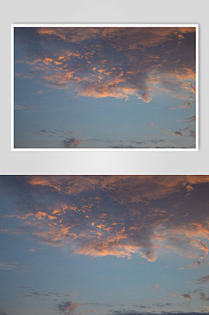 红色晚霞云朵风景照片