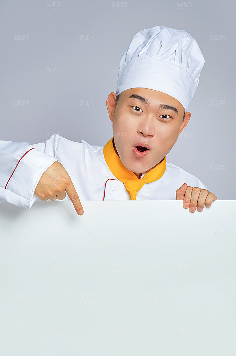 餐饮职场商业厨师服人物图片