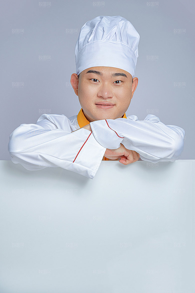 餐饮职场商业厨师服人物摄影图片