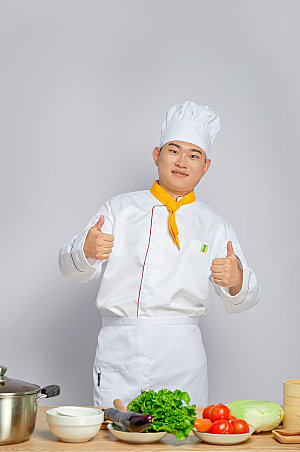 餐饮职场商业厨师服人物摄影
