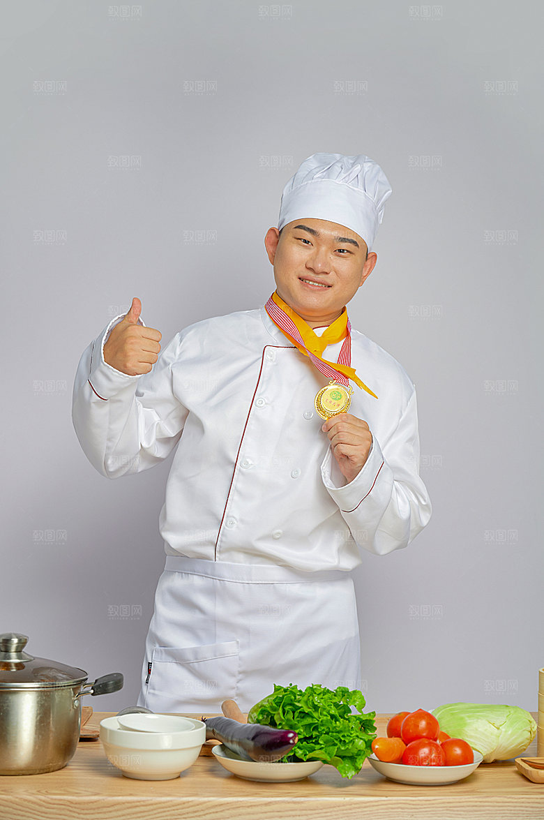 餐饮职场商业厨师服人物摄影