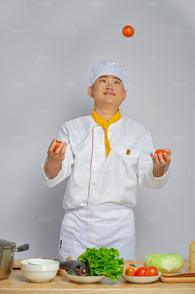 餐饮职场商业厨师摄影图片