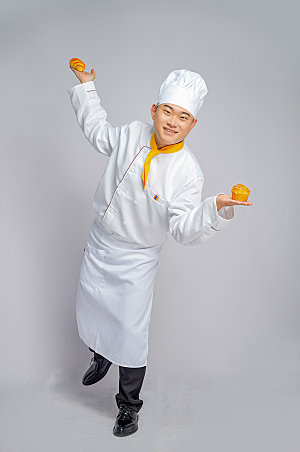 餐饮职场厨师服人物摄影图片