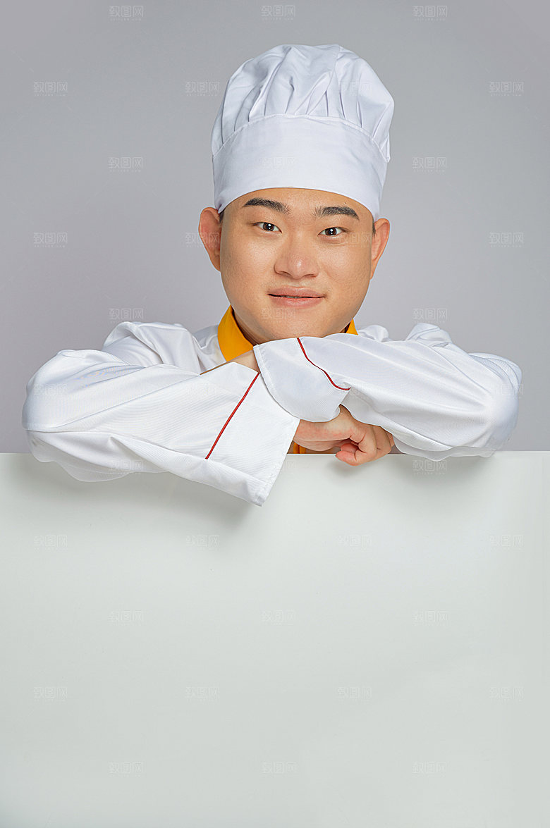 餐饮厨师服人物摄影图片