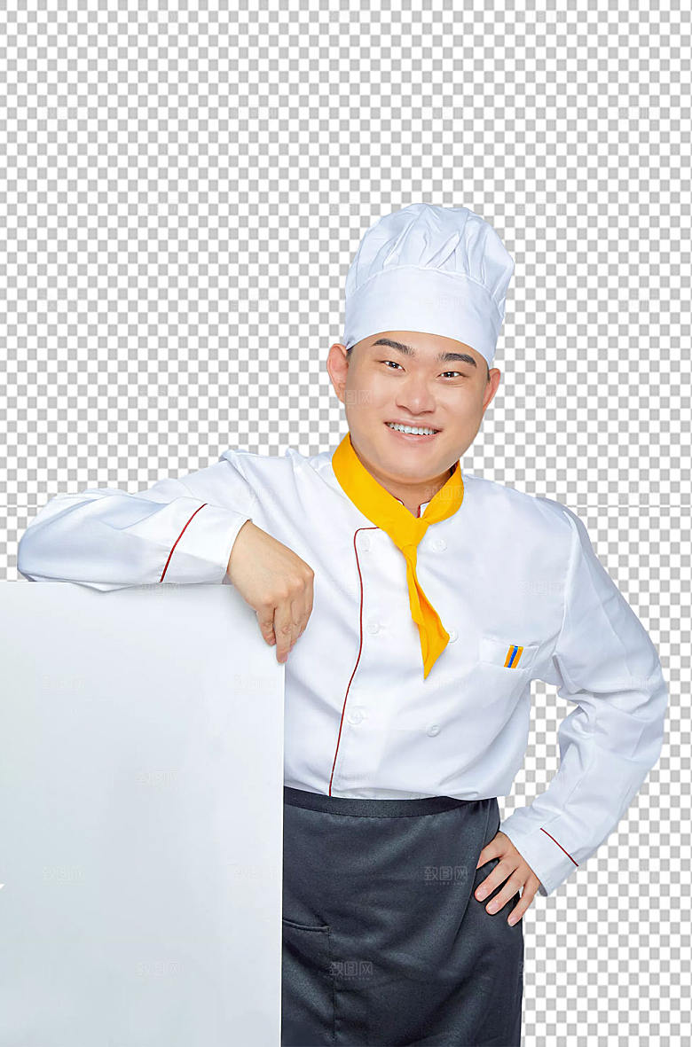 餐饮职场商业厨师服人物图片
