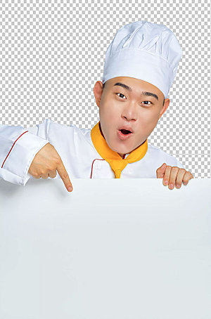 餐饮职场厨师服人物图片