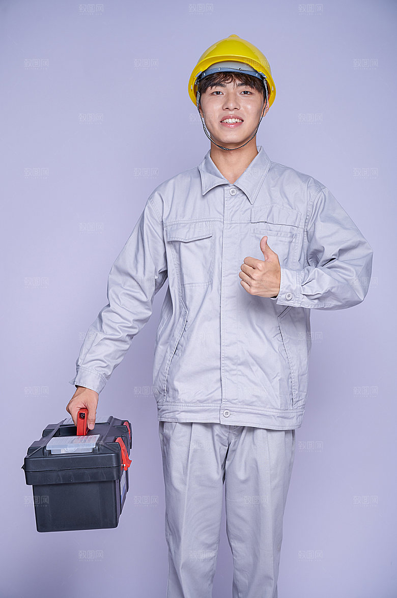 安全帽建筑工人照片商业摄影图片