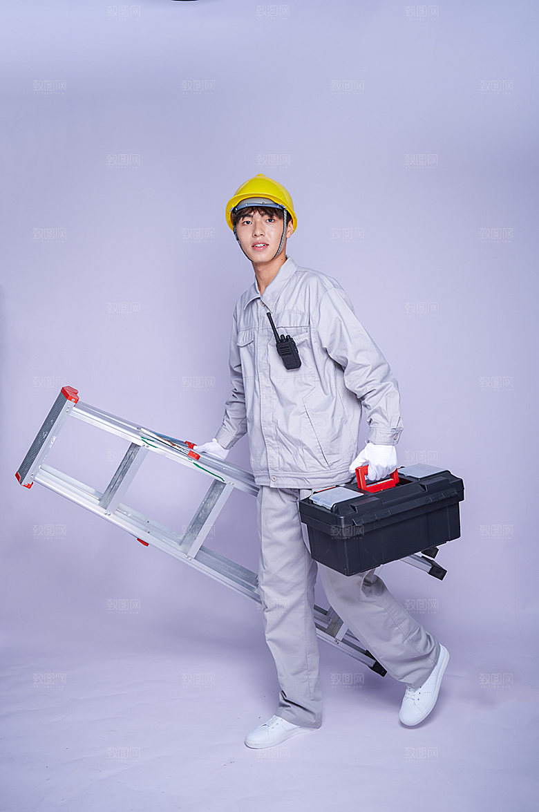 工具箱建筑工人照片商业摄影图片