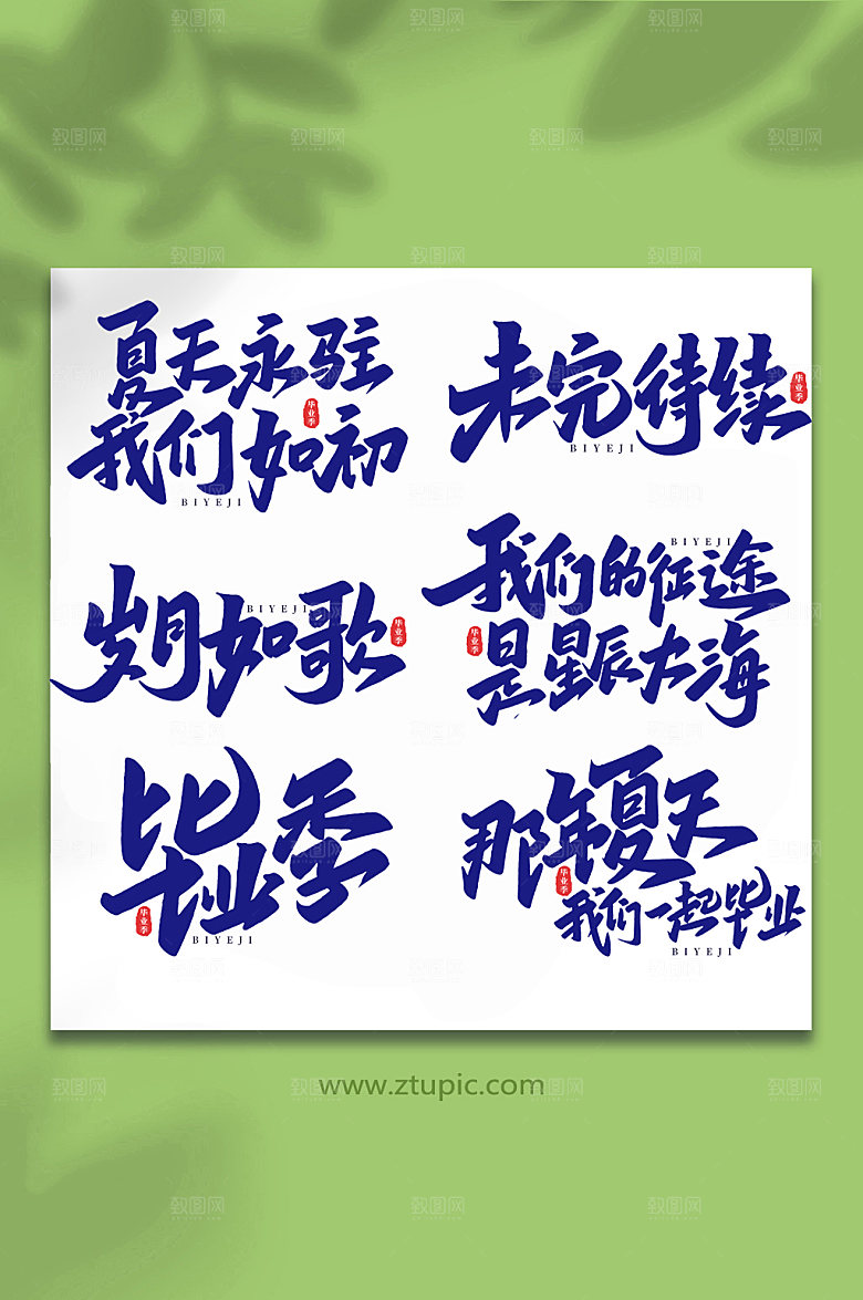 原创校园毕业季字体艺术字