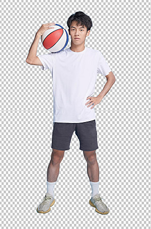 男生打篮球运动人物免抠摄影图