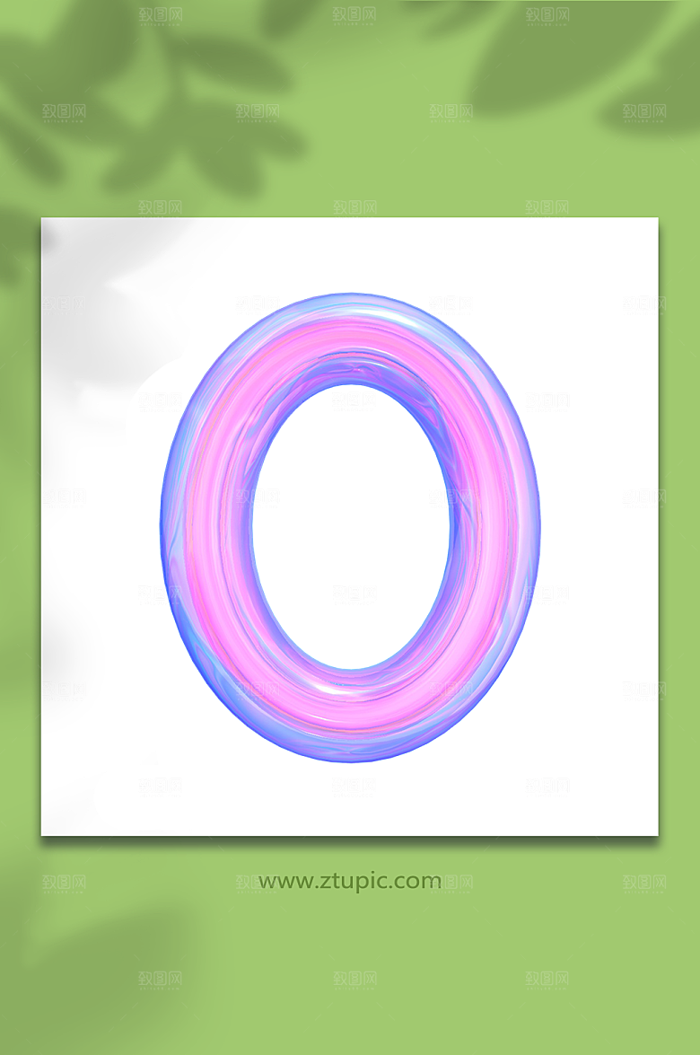 数字0C4D立体字模型免抠元素