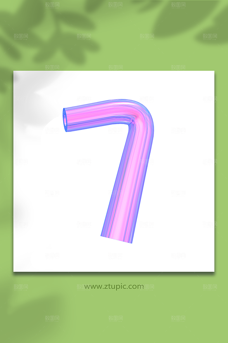 数字7C4D立体字模型免抠元素
