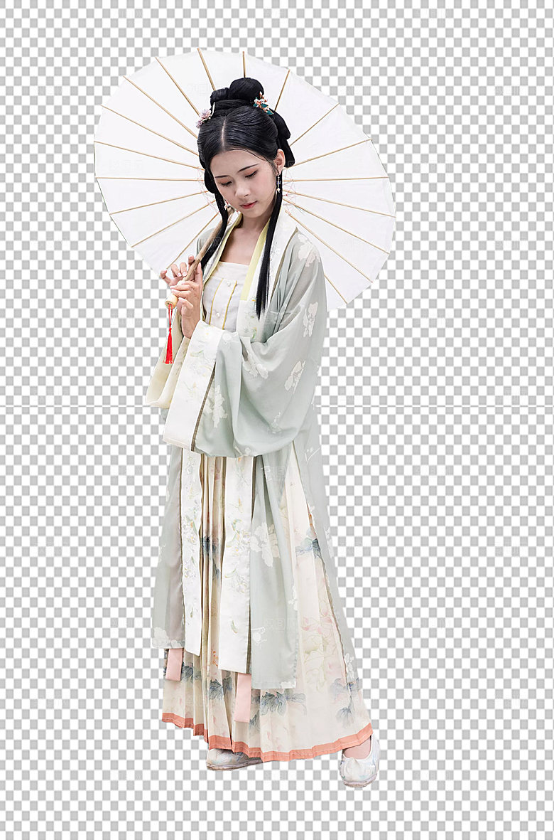 古装汉服少女免抠png国风摄影图
