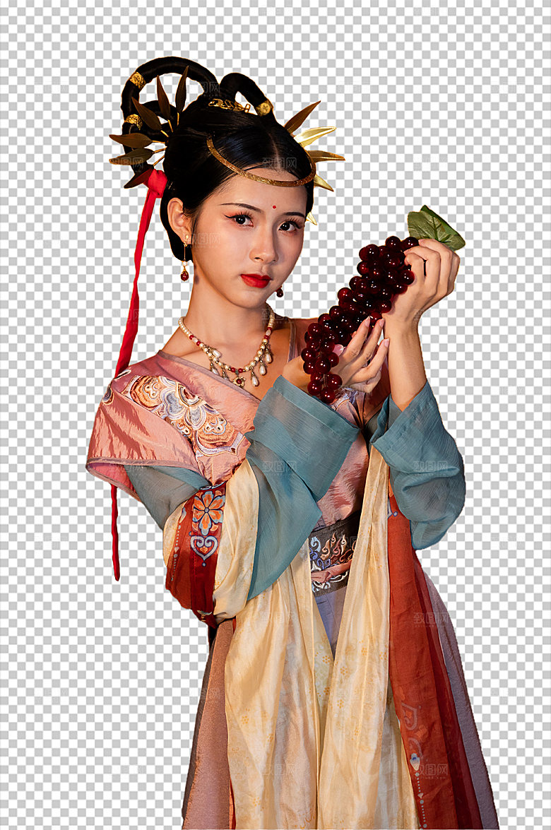 敦煌飞天汉服免抠PNG国风摄影图