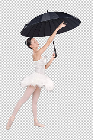 高端芭蕾舞女孩免抠png精修摄影图