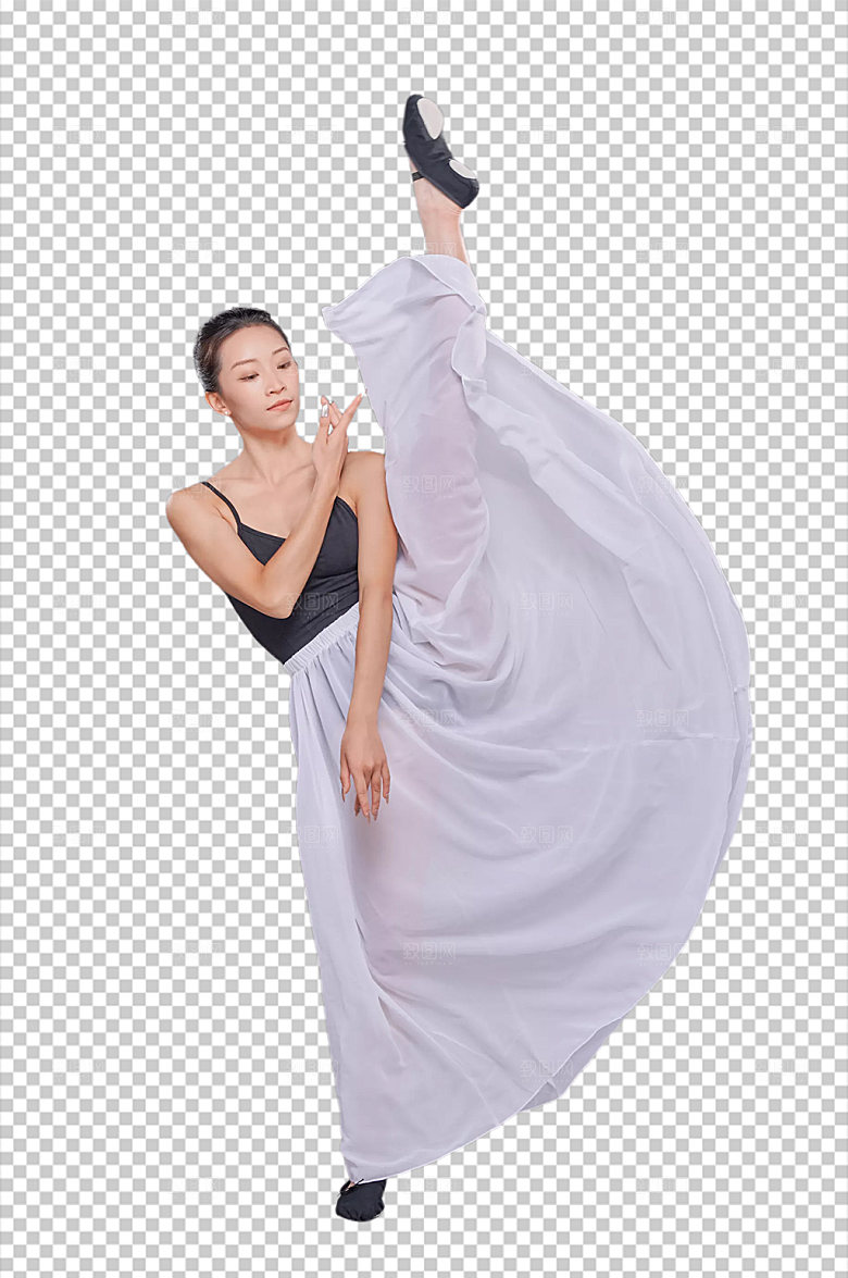 唯美跳舞女孩精美免抠png摄影图
