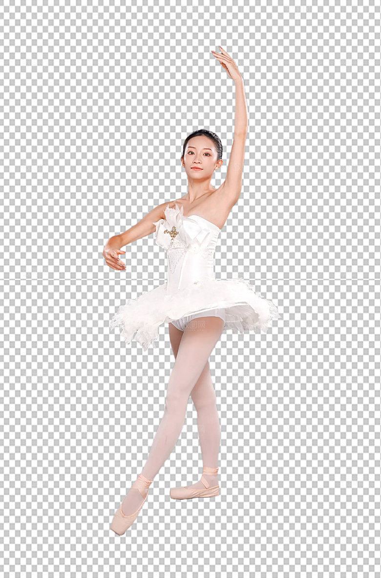 唯美跳舞女孩精美免抠png精修摄影图
