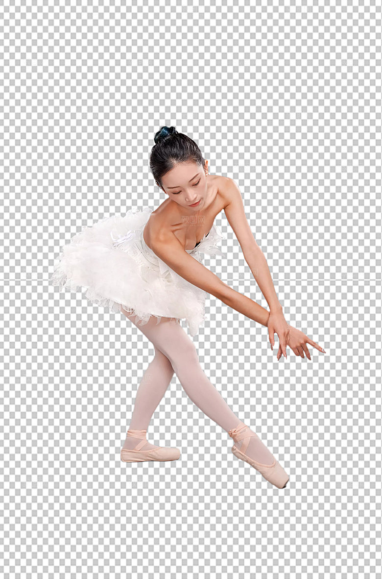 唯美舞蹈女孩免抠png精修摄影图