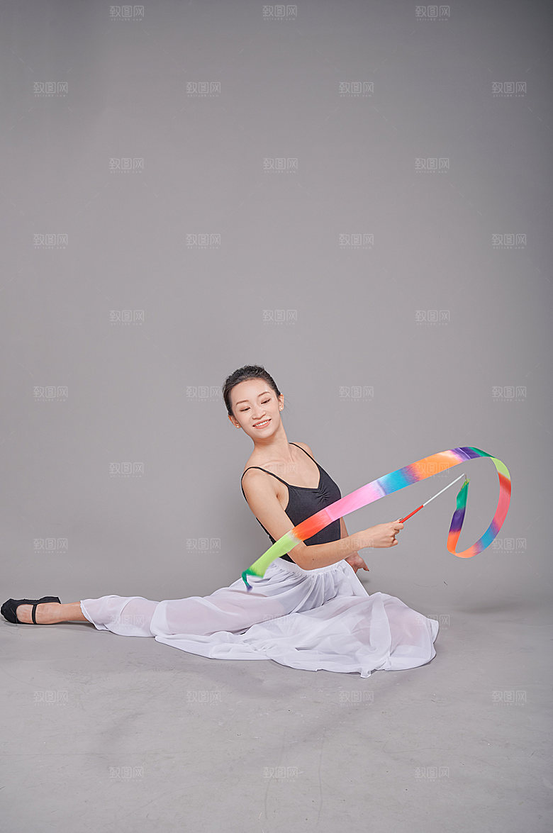 高端艺术体操舞蹈人物摄影图片